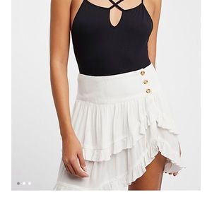Free People Black Costello Skirt